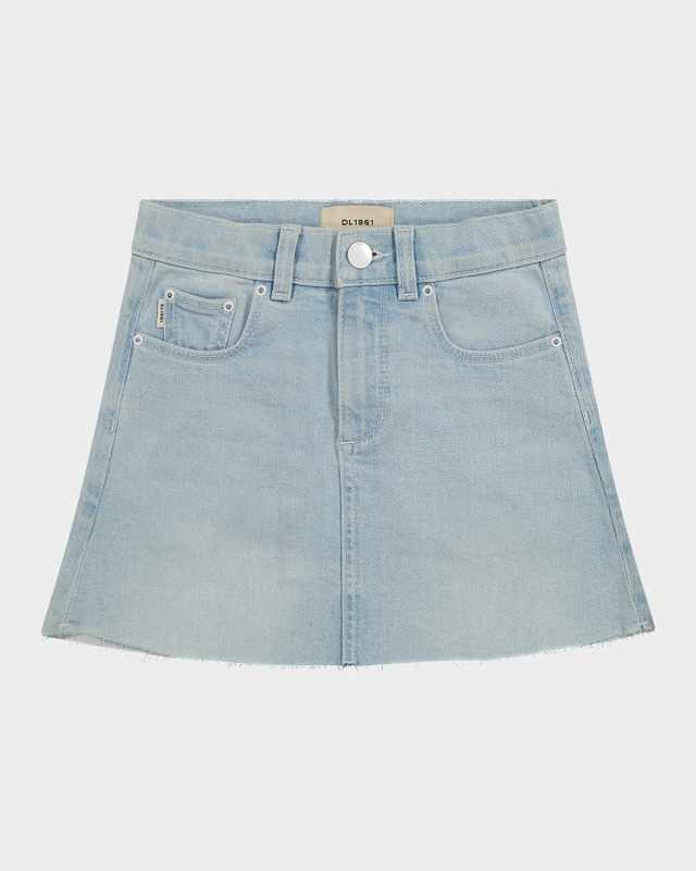 Girl's Jenny Denim Mini Skirt, Size 7-